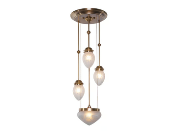PANNON III - Handmade brass pendant lamp by Patinas Lighting - view 2
